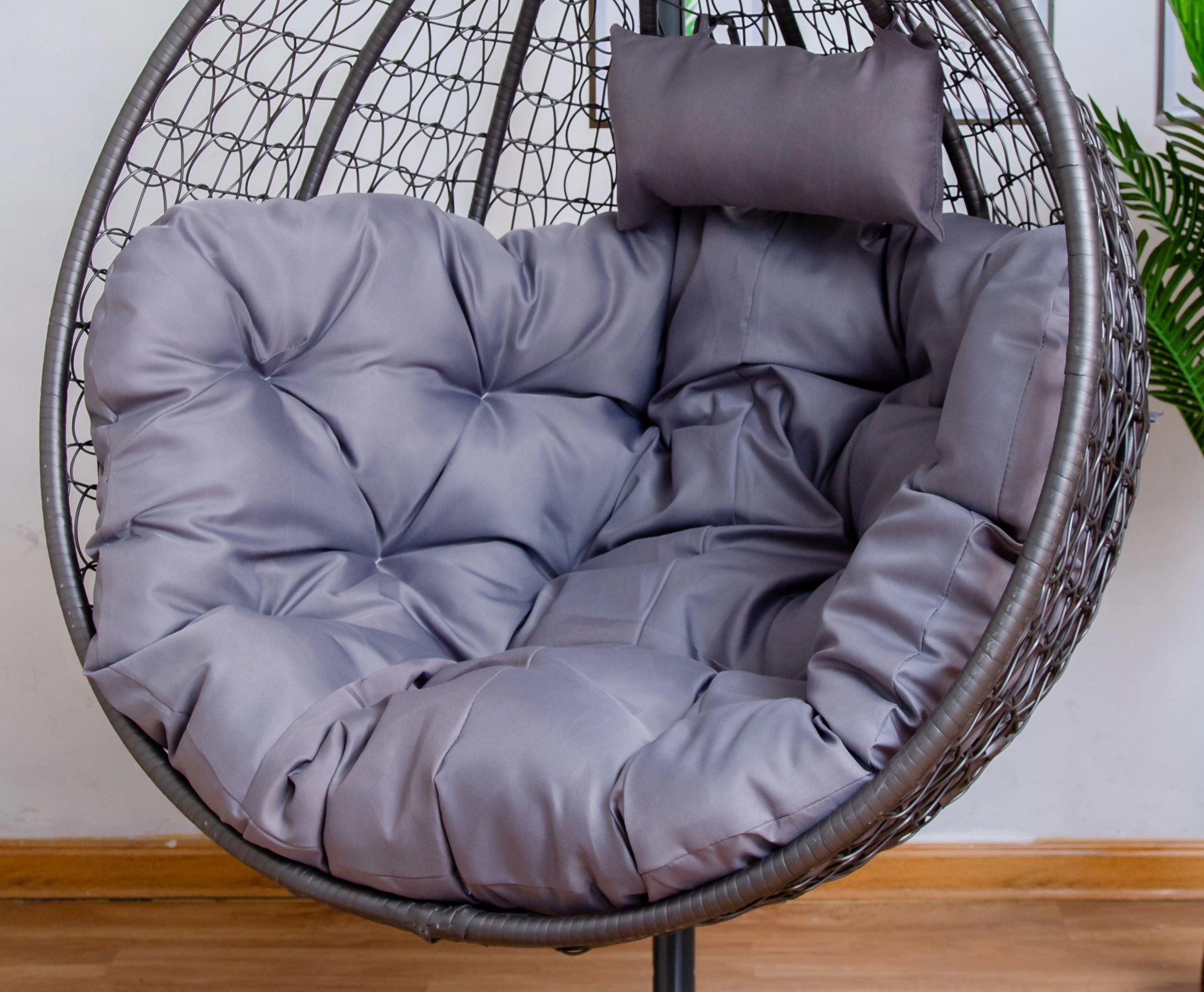 Gray Cushion for Single Seater Hanging Egg Chair