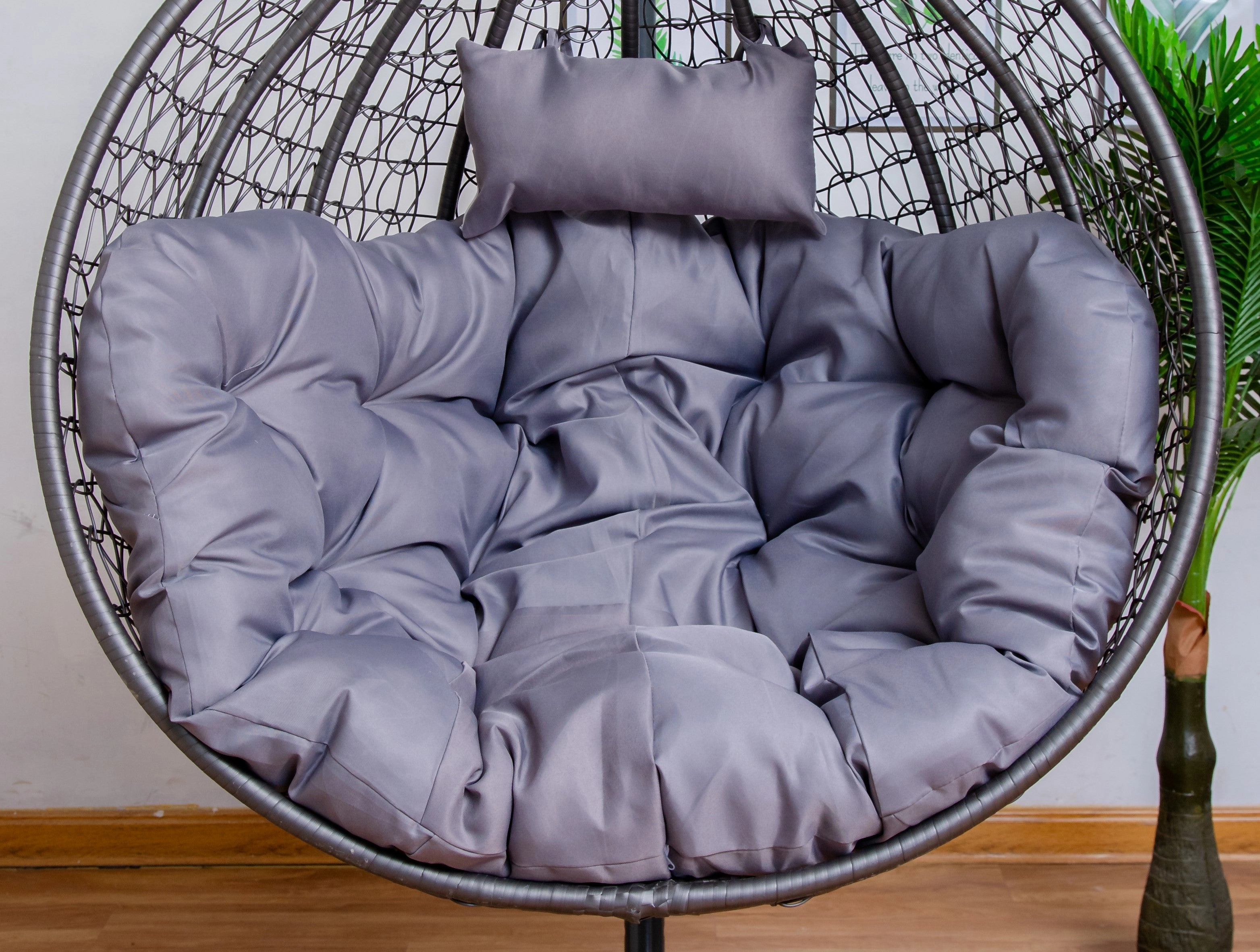 Gray Cushion for Single Seater Hanging Egg Chair
