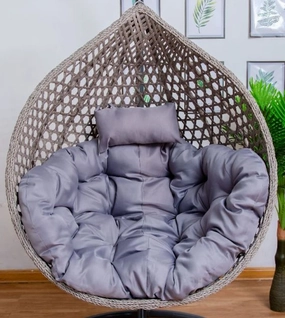 Gray Cushion for Single Seater Hanging Egg Chairthick cushion for outdoor egg chair