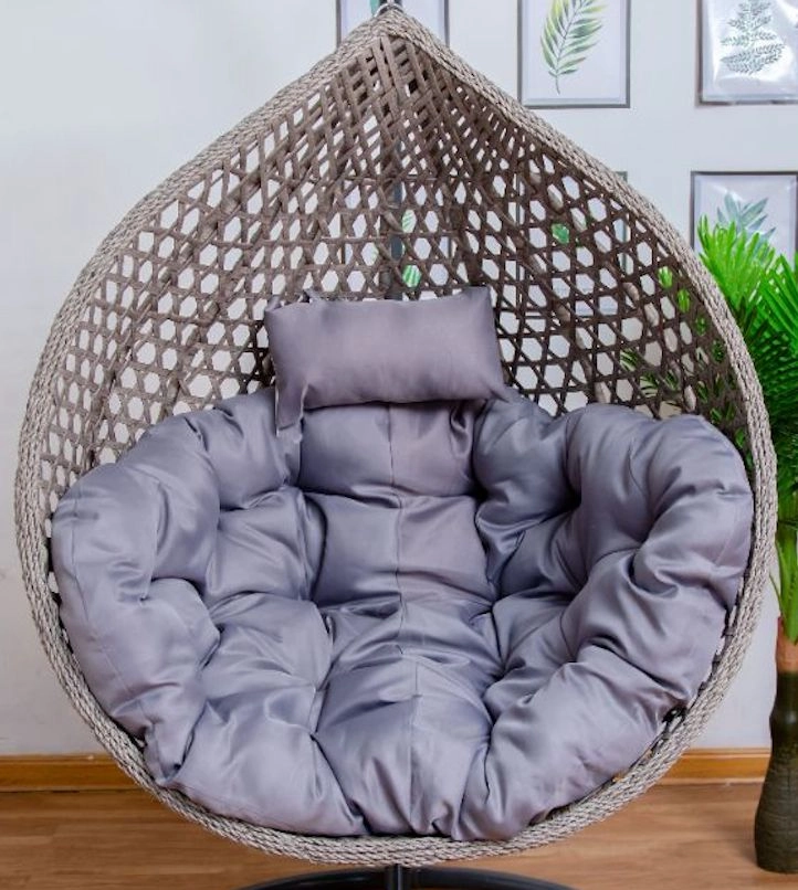 Gray Cushion for Single Seater Hanging Egg Chairthick cushion for outdoor egg chair