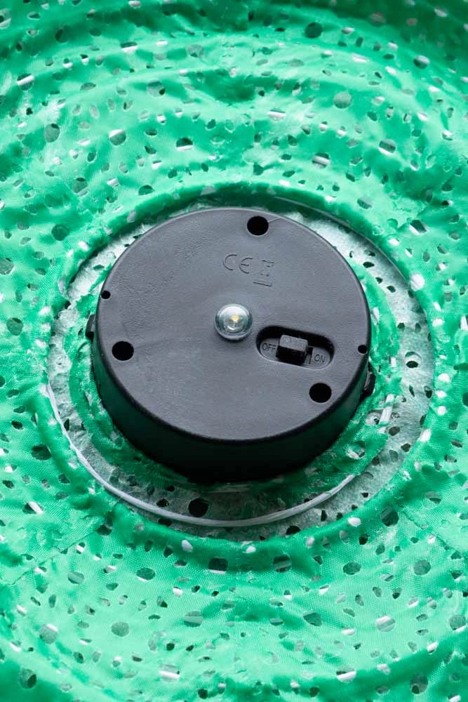 Green Hanging Outdoor Solar Lantern