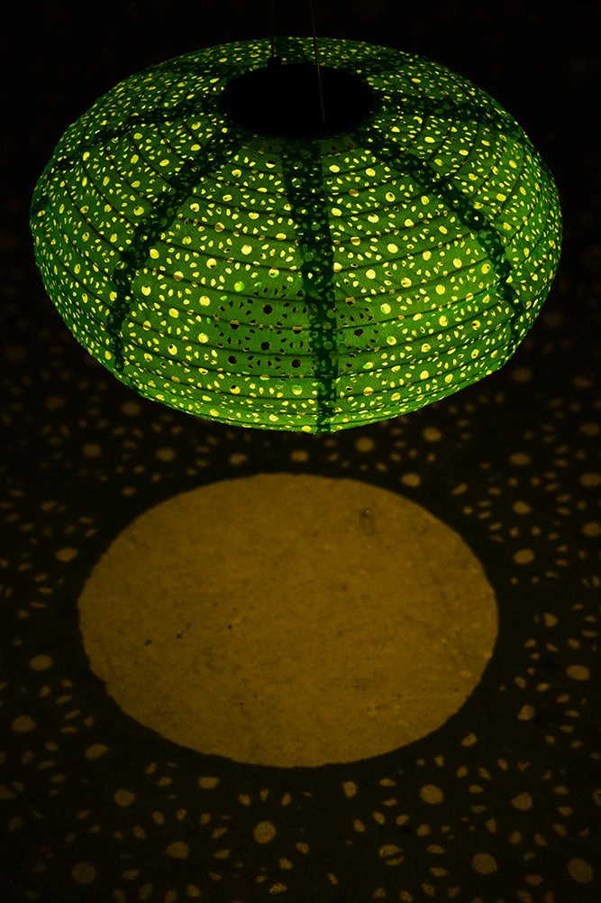 Green Hanging Outdoor Solar Lanternoutdoor garden decorative ornaments