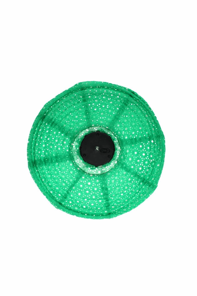 Green Hanging Outdoor Solar Lantern