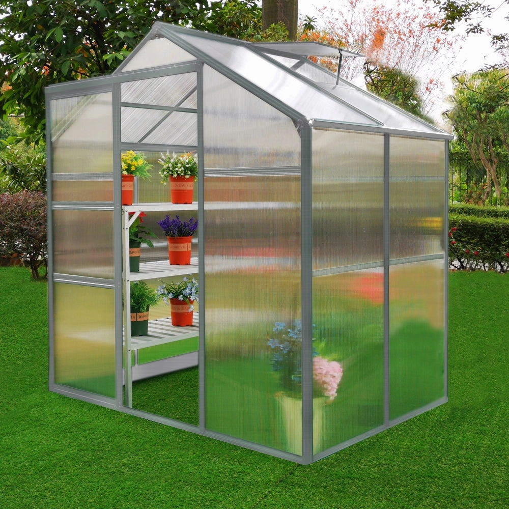 Greenhouse 6ft x 4ft And 2 x Water-resistant Racks