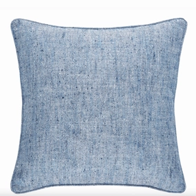 Greylock Indoor/Outdoor Decorative Pillow Cover - Soft Navy Bluewaterproof outdoor throw pillow
