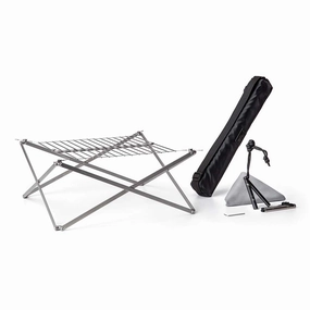 Grill with Fire Set heavy-duty garden utility cart with handle