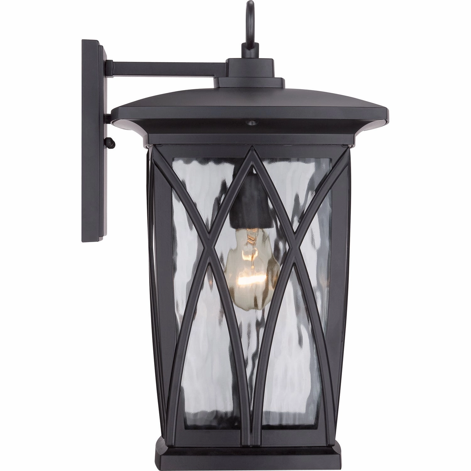 Grover One Light Outdoor Wall Lantern Mystic Black