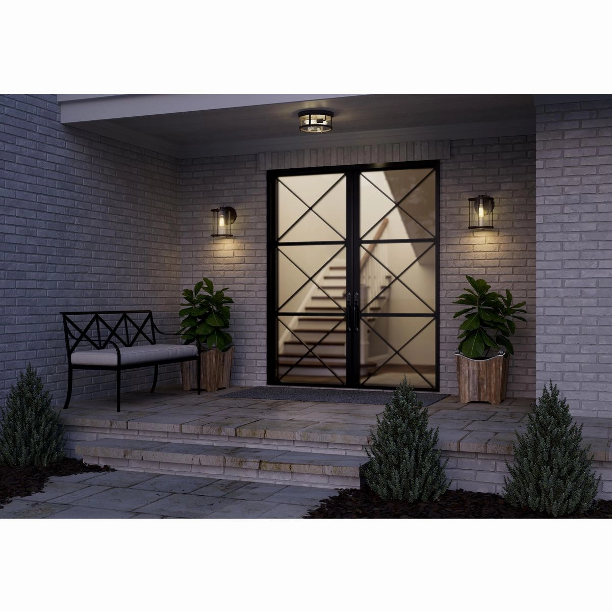 Gunther 1-Light Outdoor Wall Light