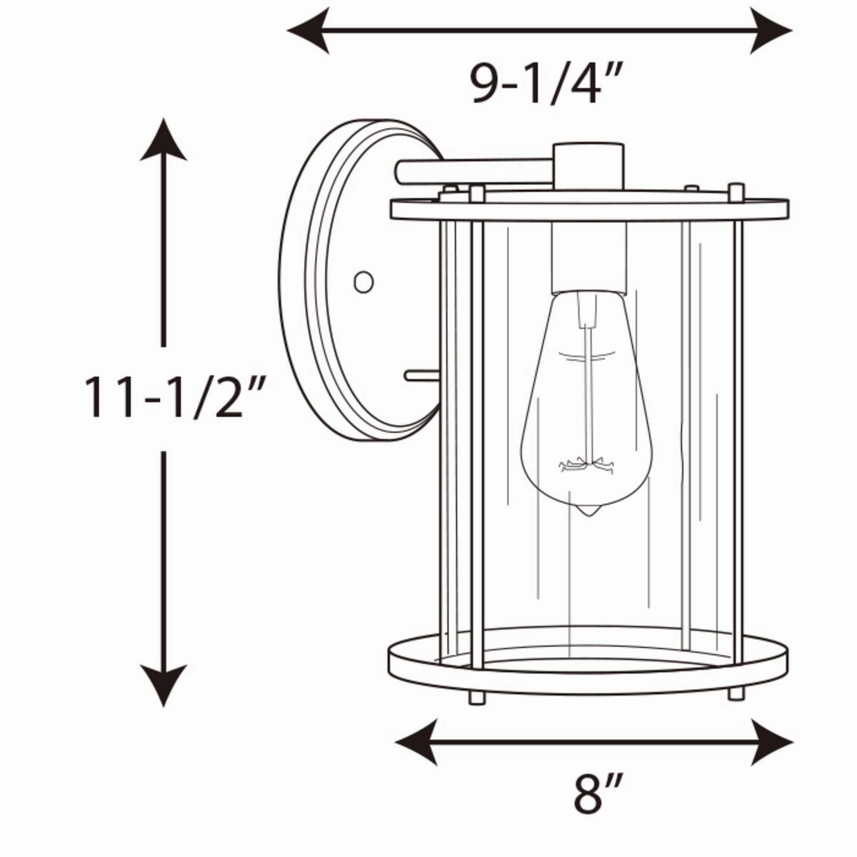 Gunther 1-Light Outdoor Wall Light