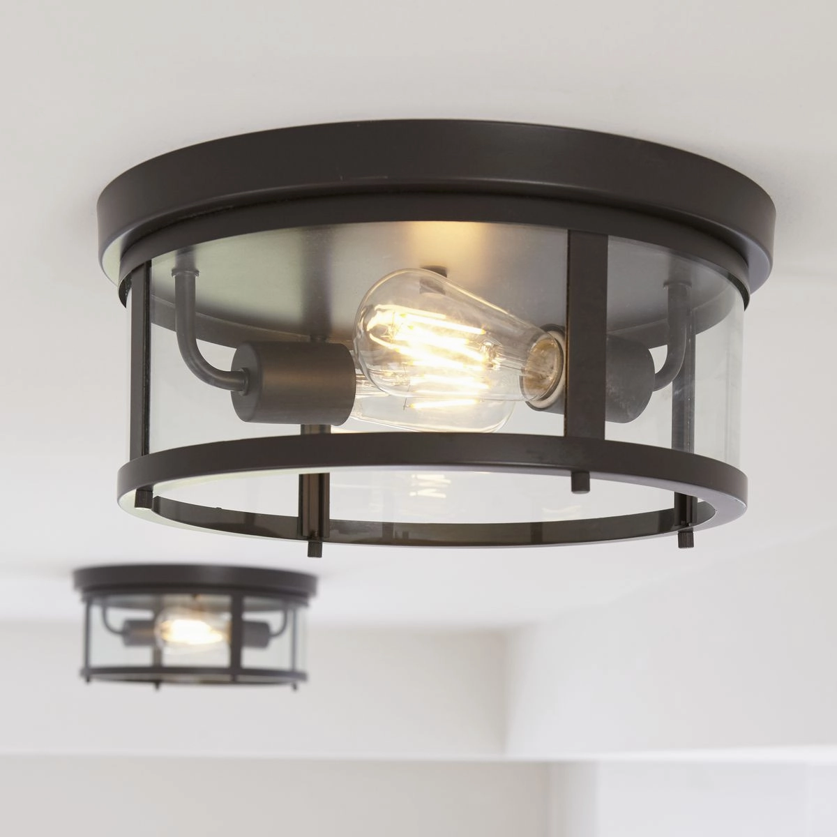 Gunther 2-Light Outdoor Flush Mount