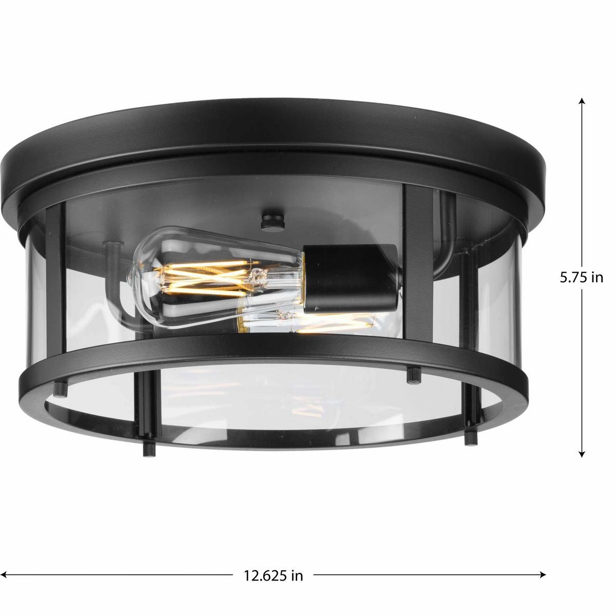 Gunther 2-Light Outdoor Flush Mount