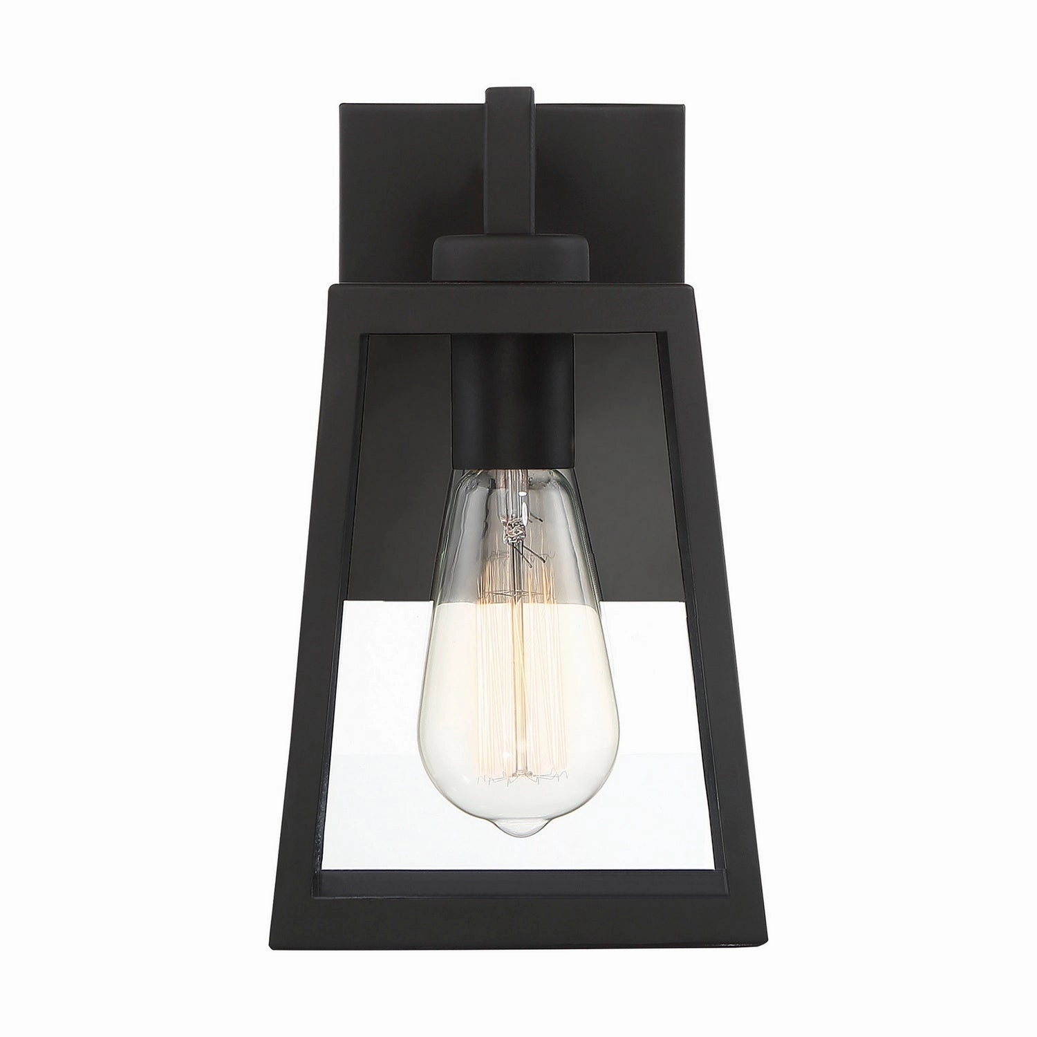 Halifax One Light Outdoor Wall Lantern Matte Black