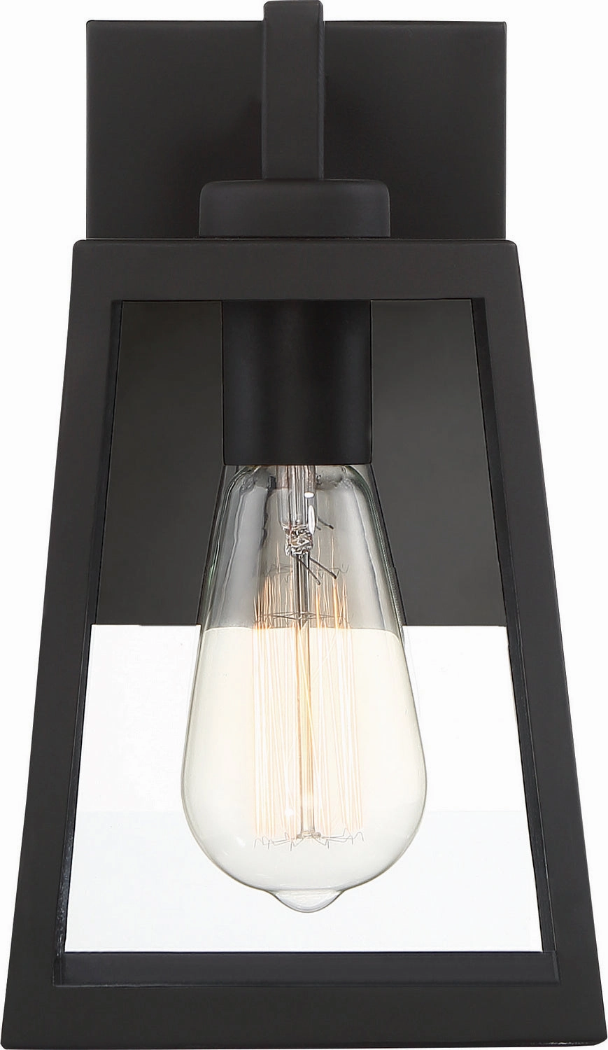 Halifax One Light Outdoor Wall Lantern Matte Black