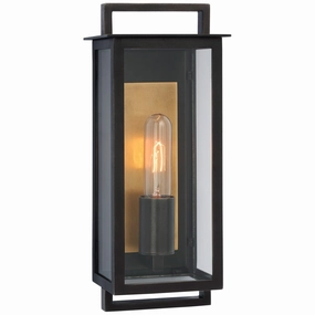 Halle LED Wall Lantern Aged IronOutdoor wall sconces with motion sensor
