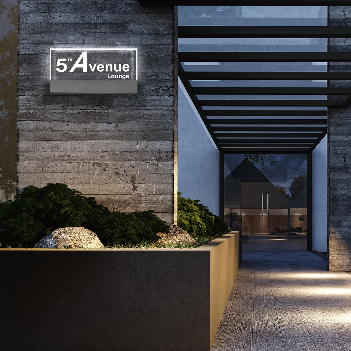 Halpern LED Outdoor Lantern Platinum