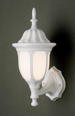 Hamilton One Light Wall Lantern WhiteOutdoor wall sconces with motion sensor