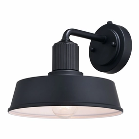 Hammond One Light Outdoor Wall Mount Matte Black and WhiteOutdoor wall sconces with motion sensor
