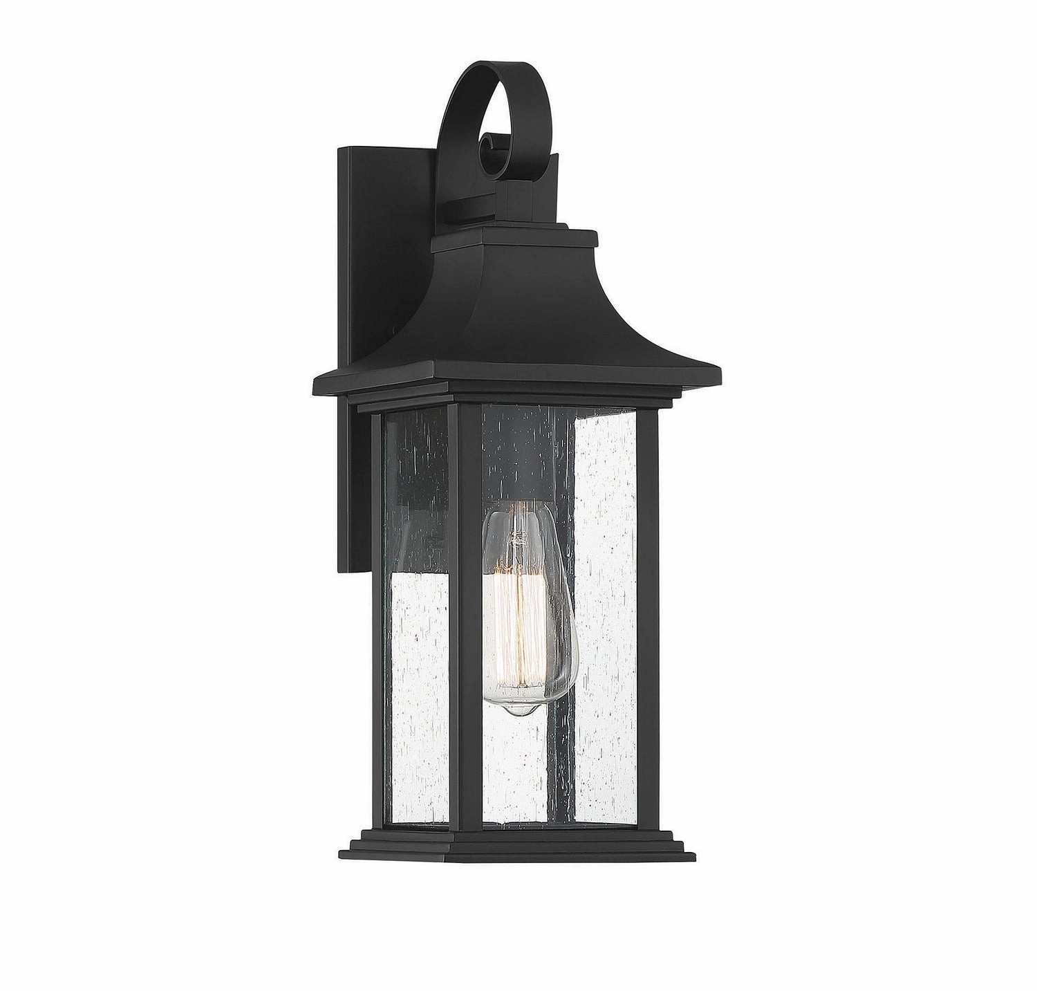 Hancock One Light Wall Sconce Matte BlackOutdoor wall sconces with motion sensor