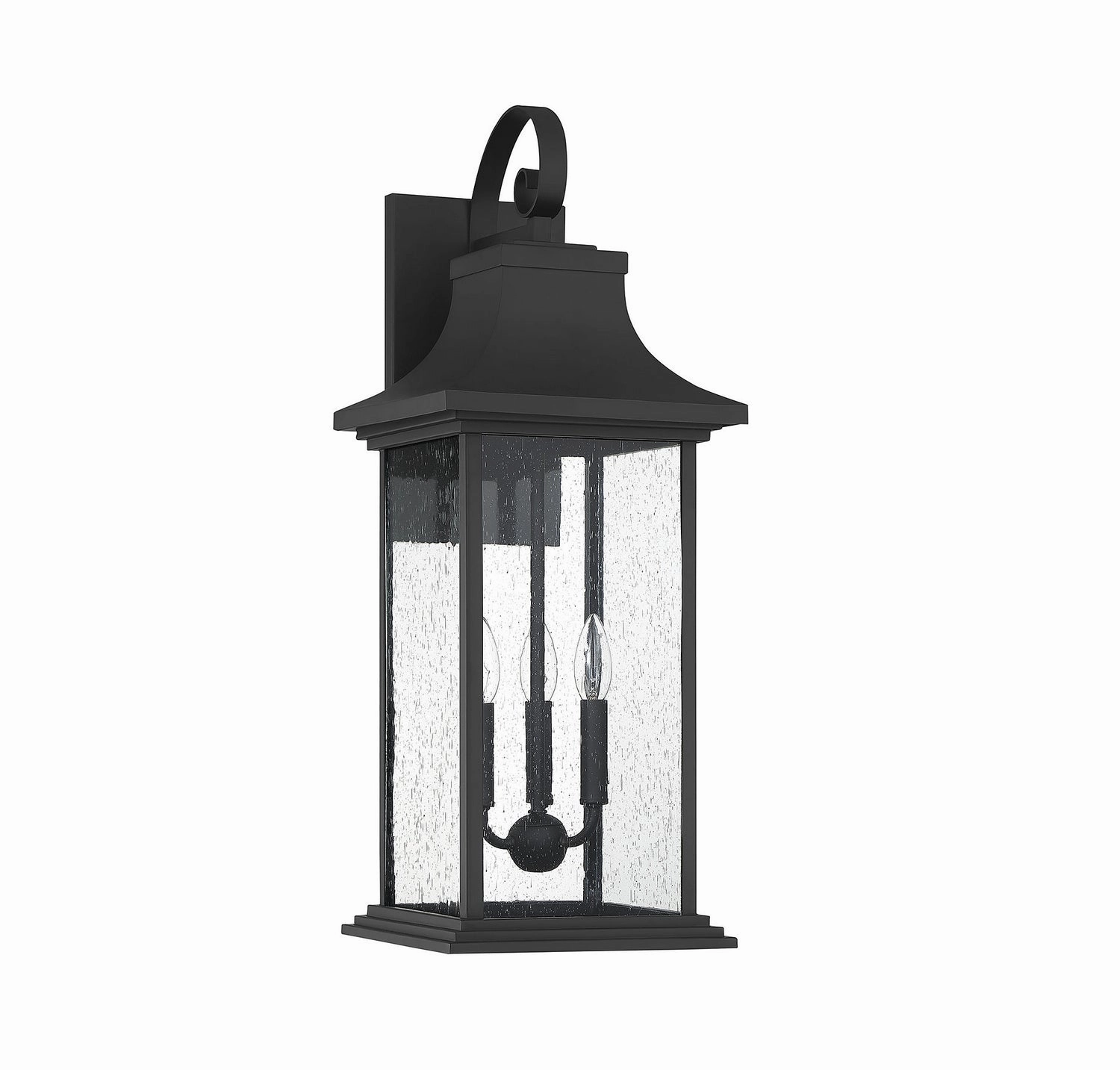 Hancock Three Light Outdoor Wall Sconce Matte Black