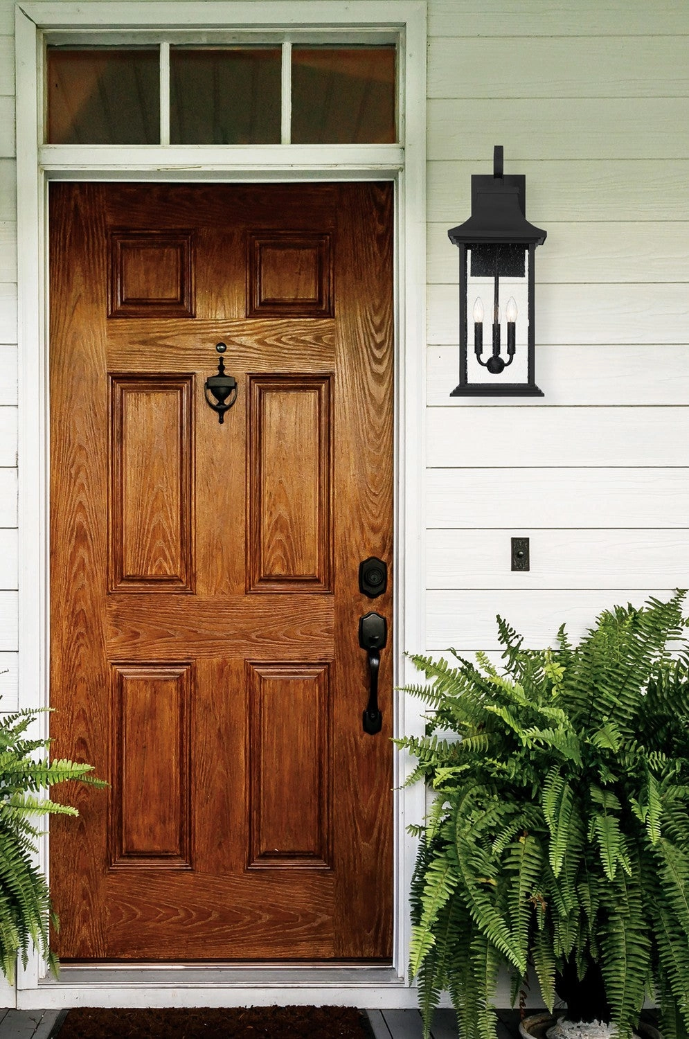 Hancock Three Light Outdoor Wall Sconce Matte Black