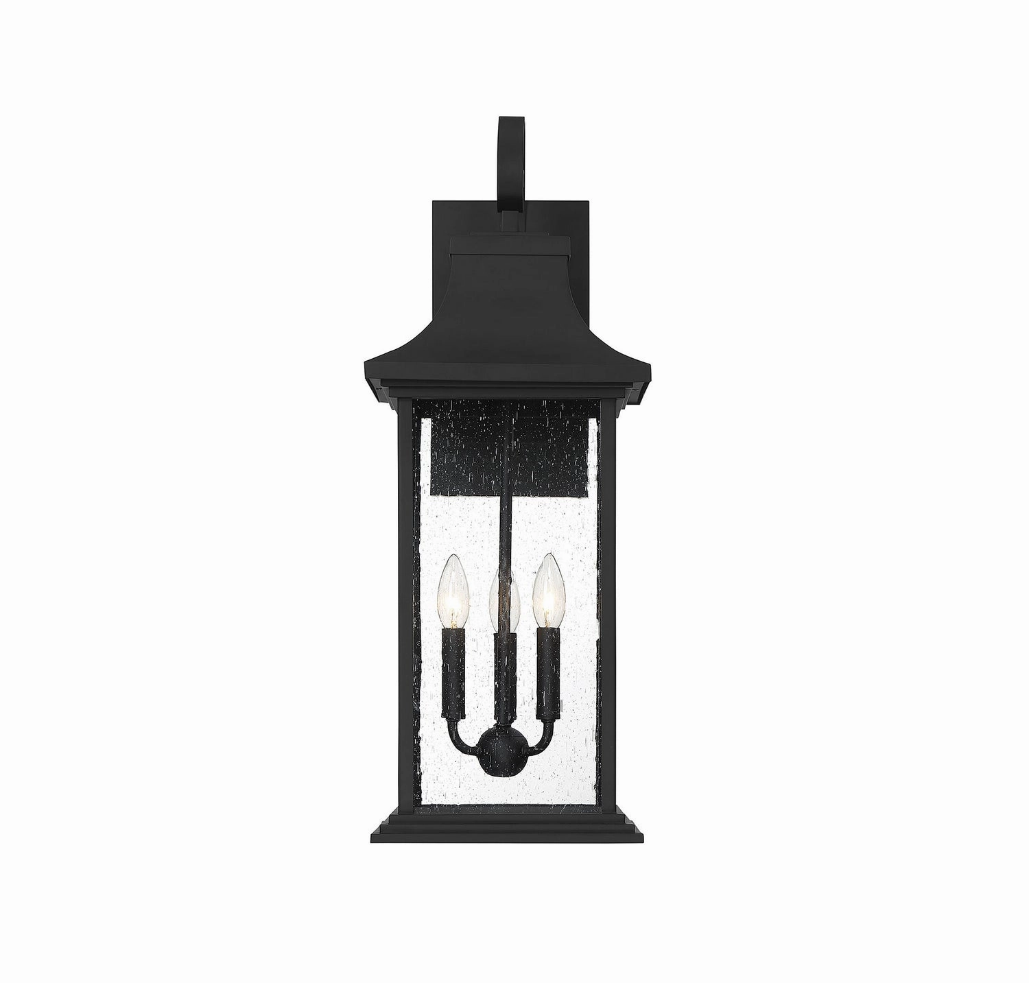 Hancock Three Light Outdoor Wall Sconce Matte Black