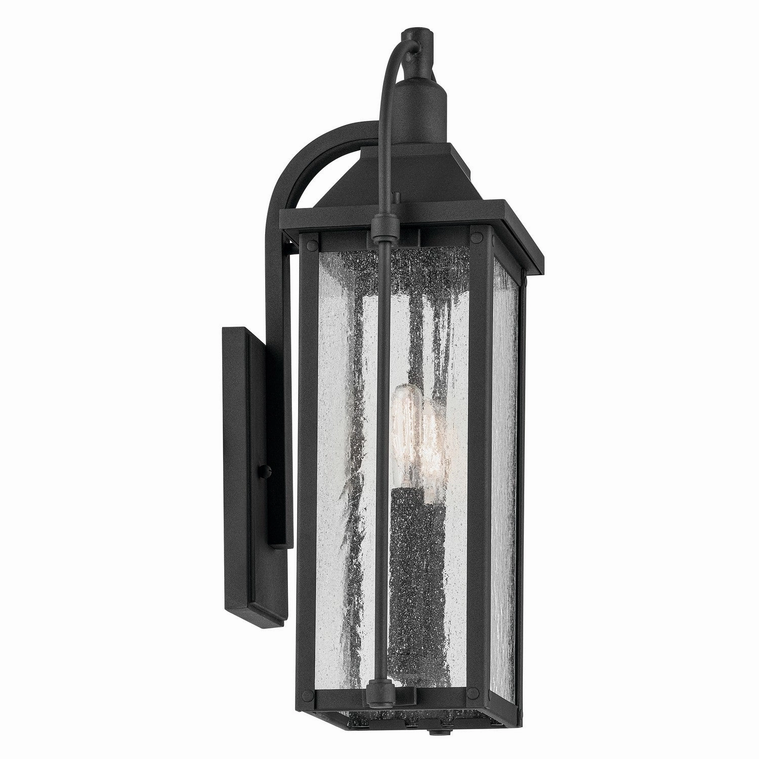 Harbor Row Two Light Outdoor Wall Mount Textured Black