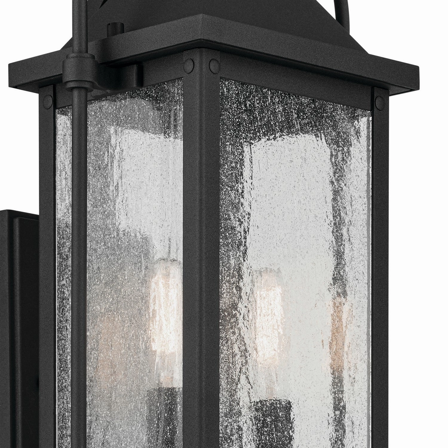 Harbor Row Two Light Outdoor Wall Mount Textured Black