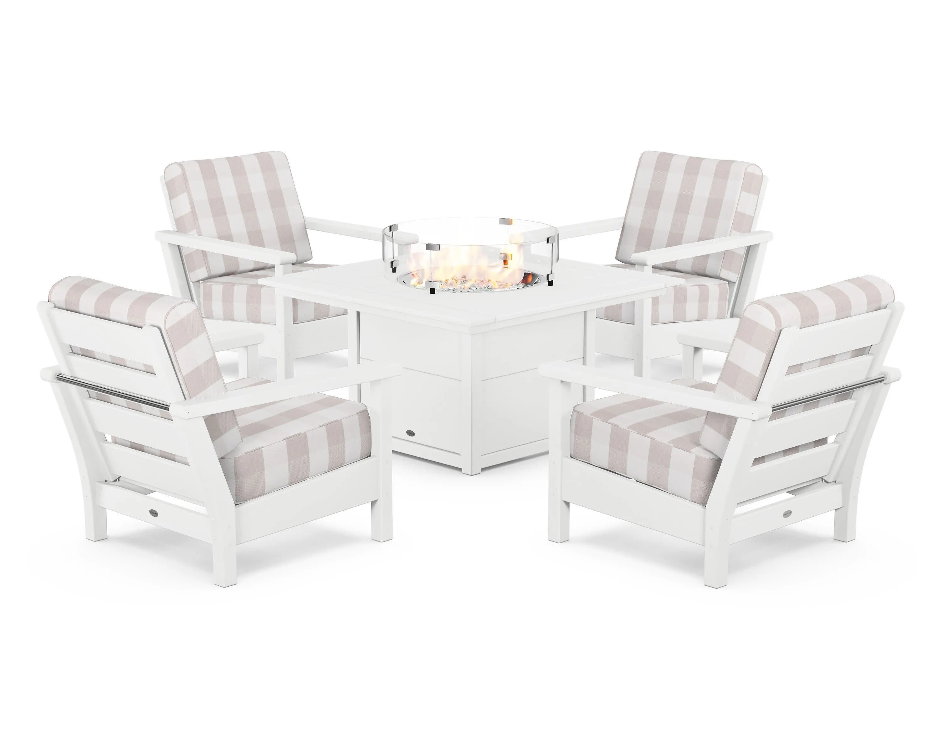 Harbour 5-Piece Conversation Set with Fire Pit Table