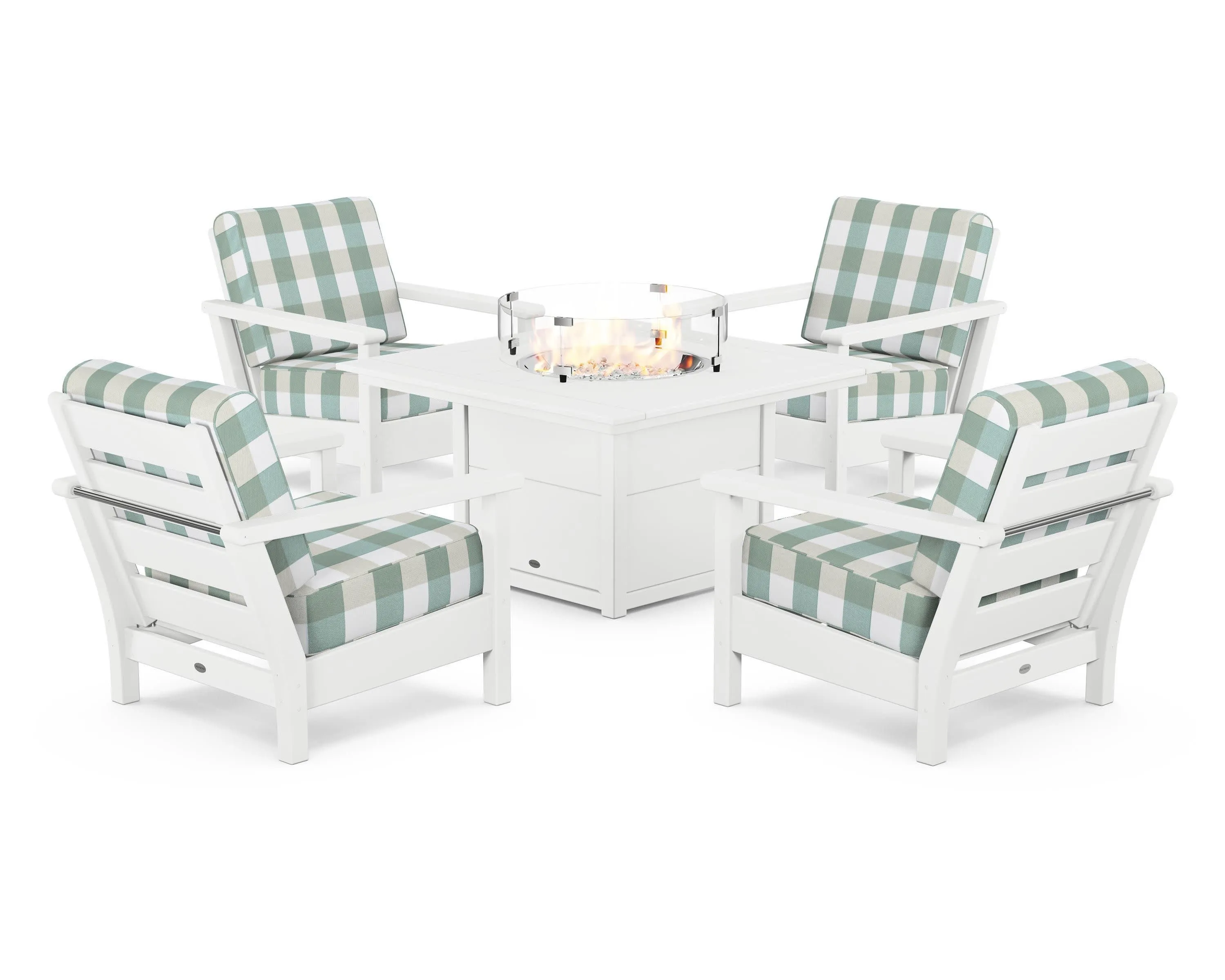 Harbour 5-Piece Conversation Set with Fire Pit Table