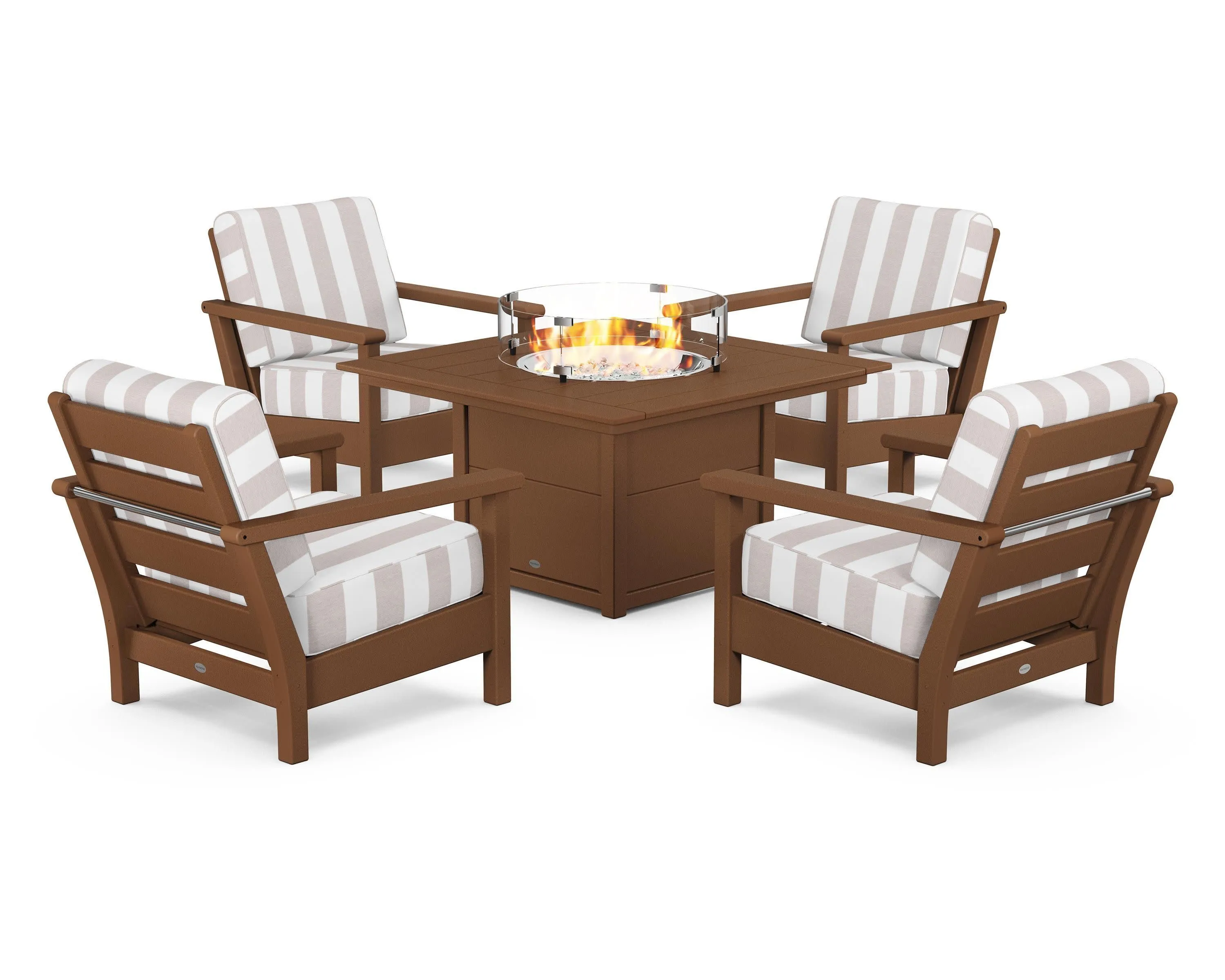 Harbour 5-Piece Conversation Set with Fire Pit Table