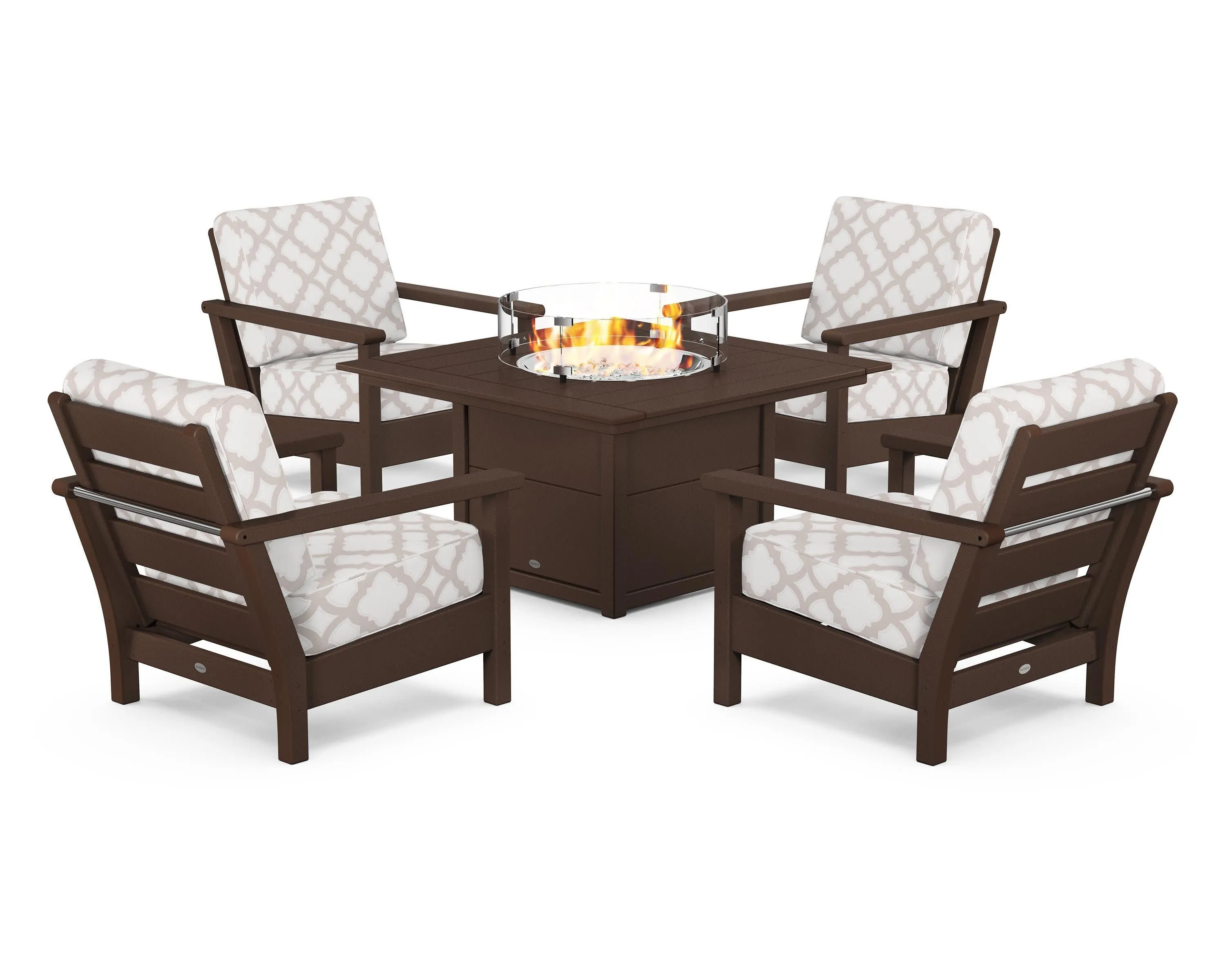 Harbour 5-Piece Conversation Set with Fire Pit Table