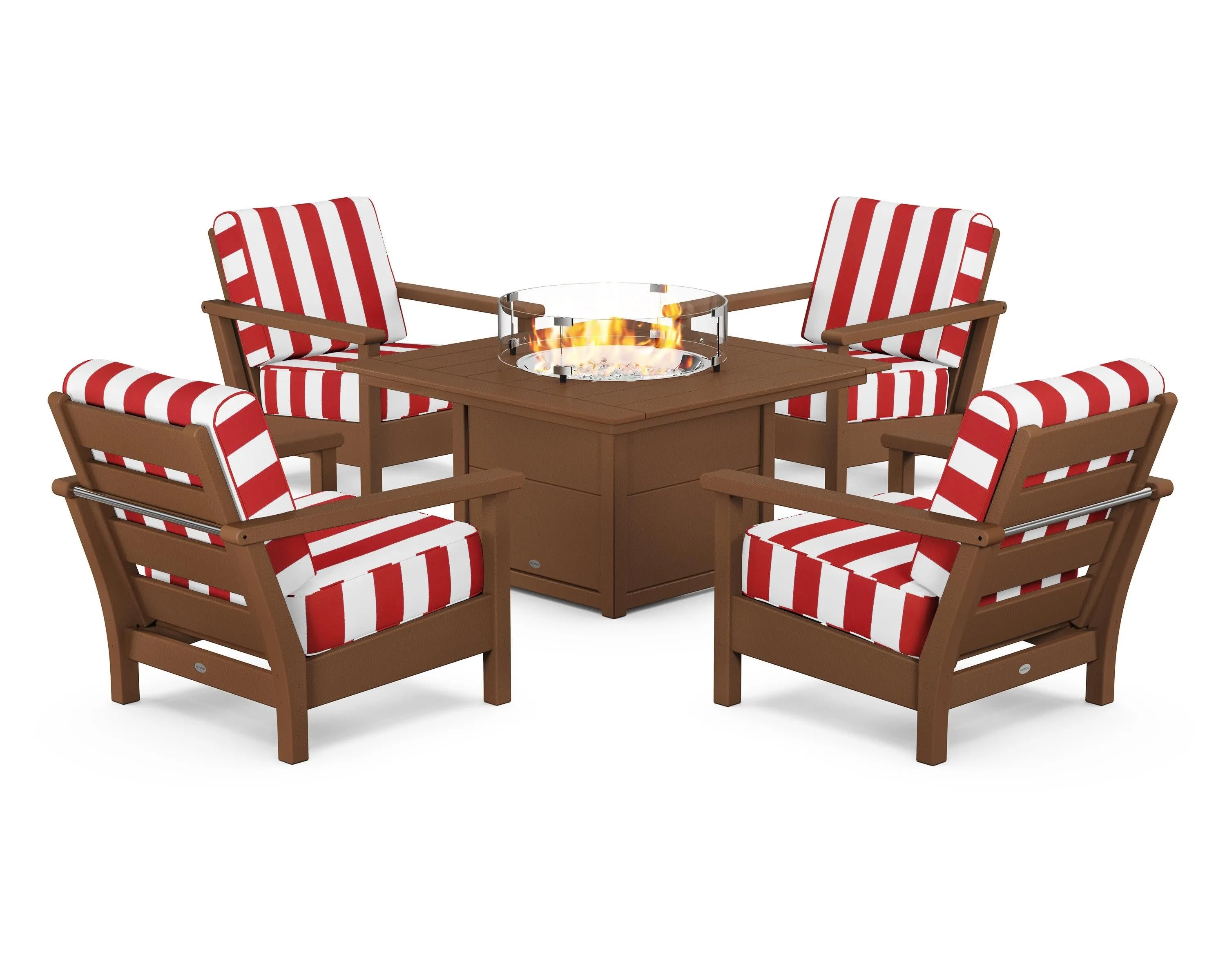 Harbour 5-Piece Conversation Set with Fire Pit Table
