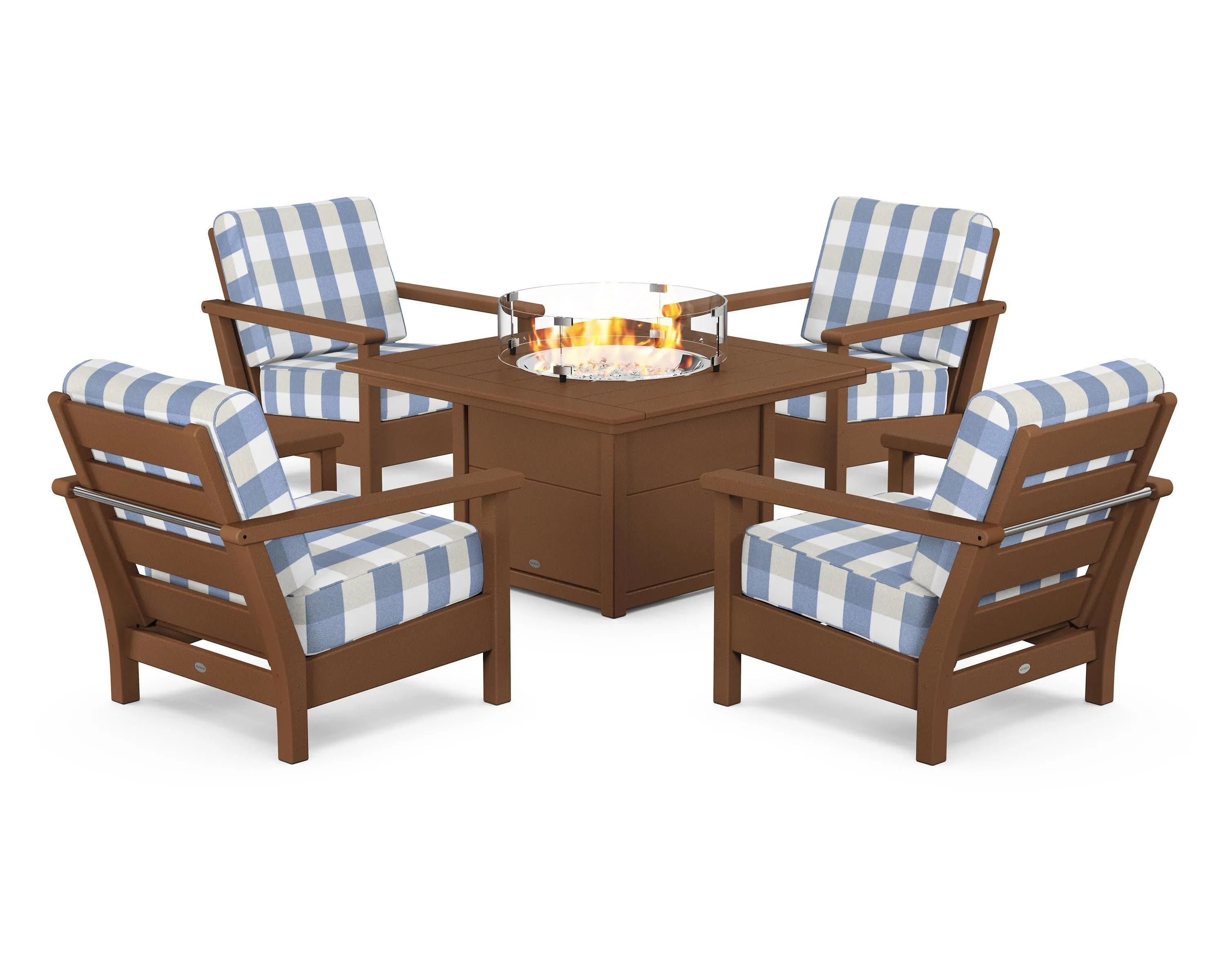 Harbour 5-Piece Conversation Set with Fire Pit Table