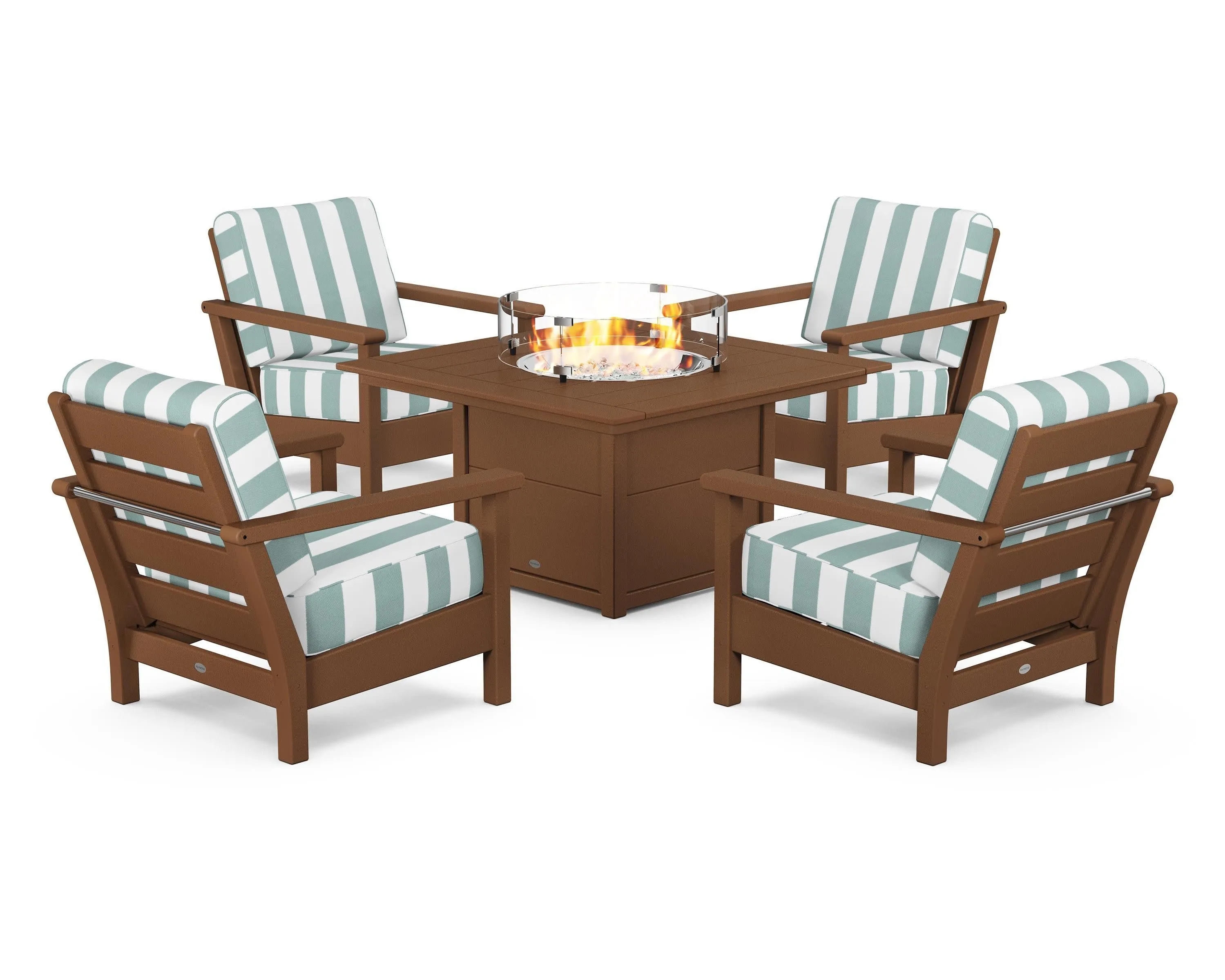 Harbour 5-Piece Conversation Set with Fire Pit Table