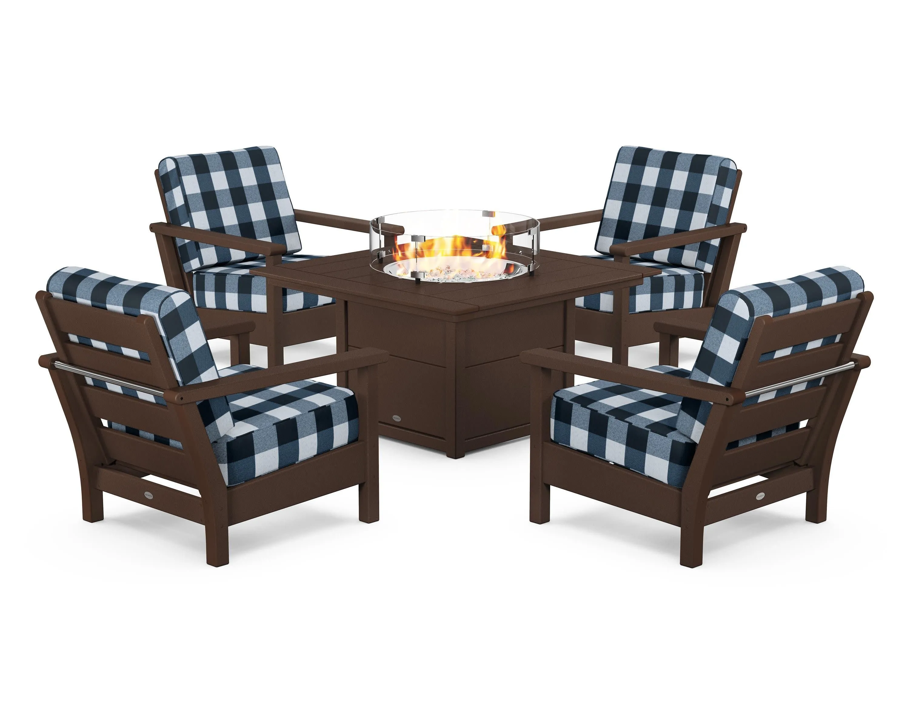 Harbour 5-Piece Conversation Set with Fire Pit Table