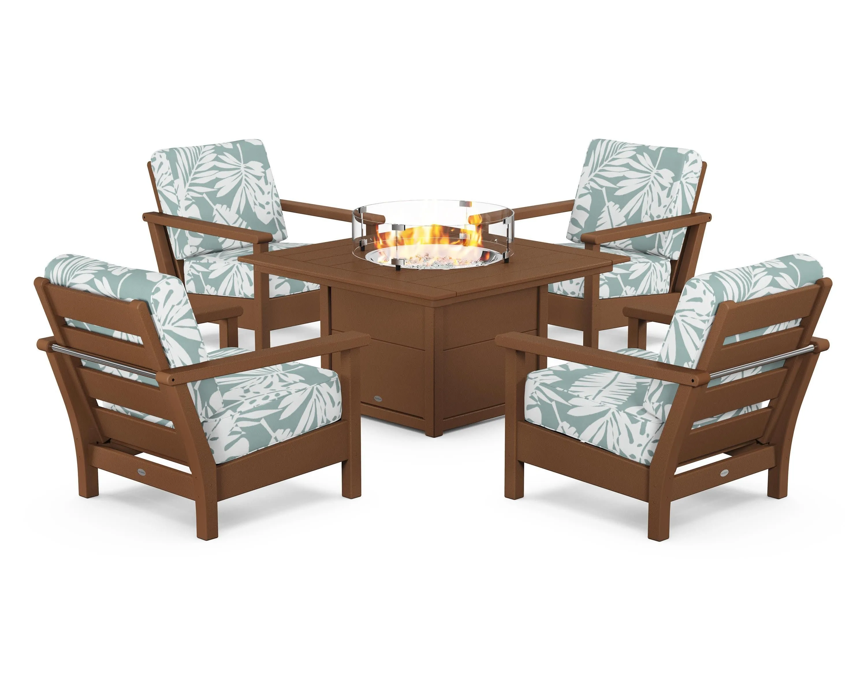 Harbour 5-Piece Conversation Set with Fire Pit Table