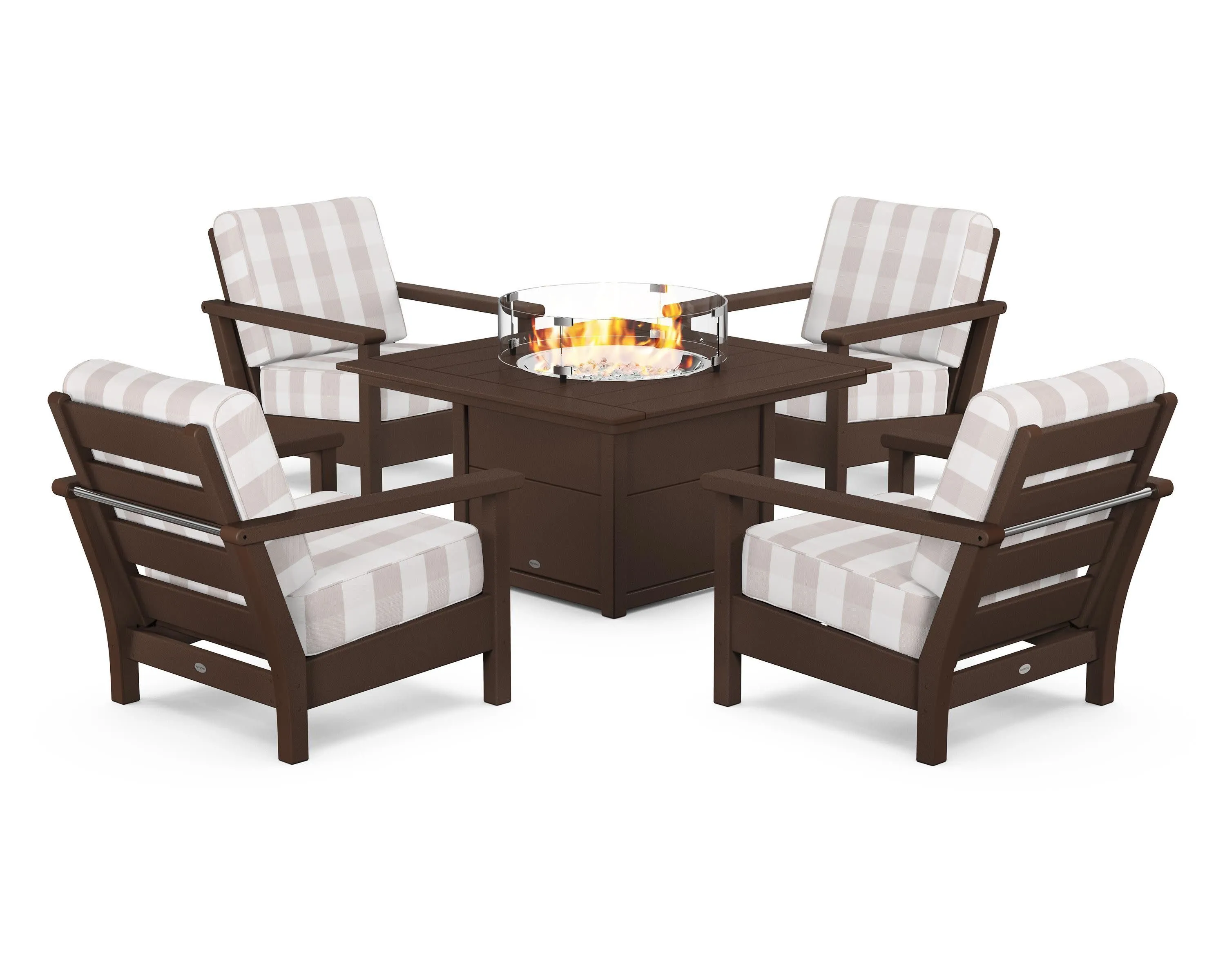 Harbour 5-Piece Conversation Set with Fire Pit Table