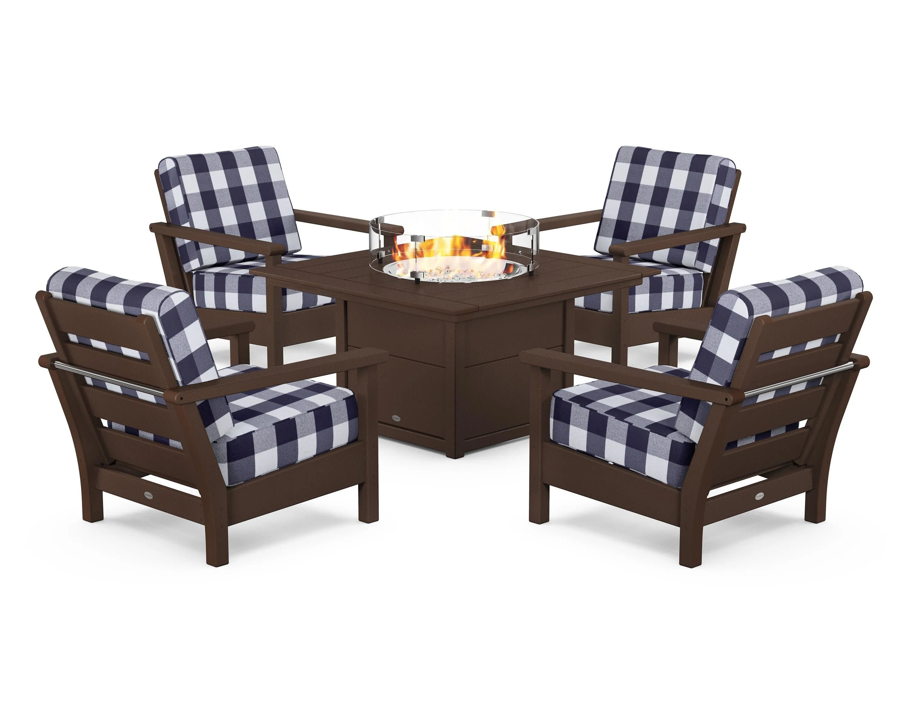 Harbour 5-Piece Conversation Set with Fire Pit Table