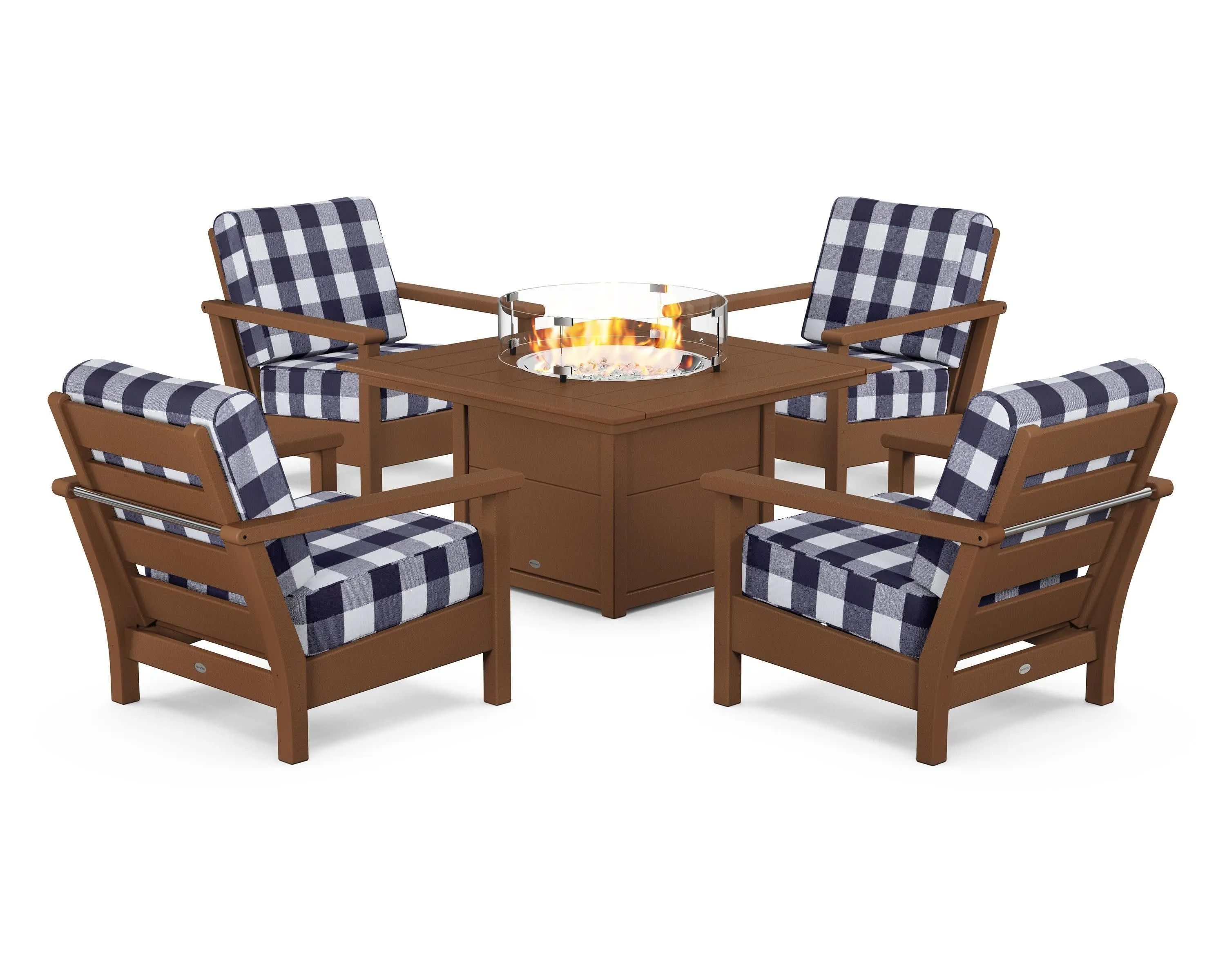 Harbour 5-Piece Conversation Set with Fire Pit Table