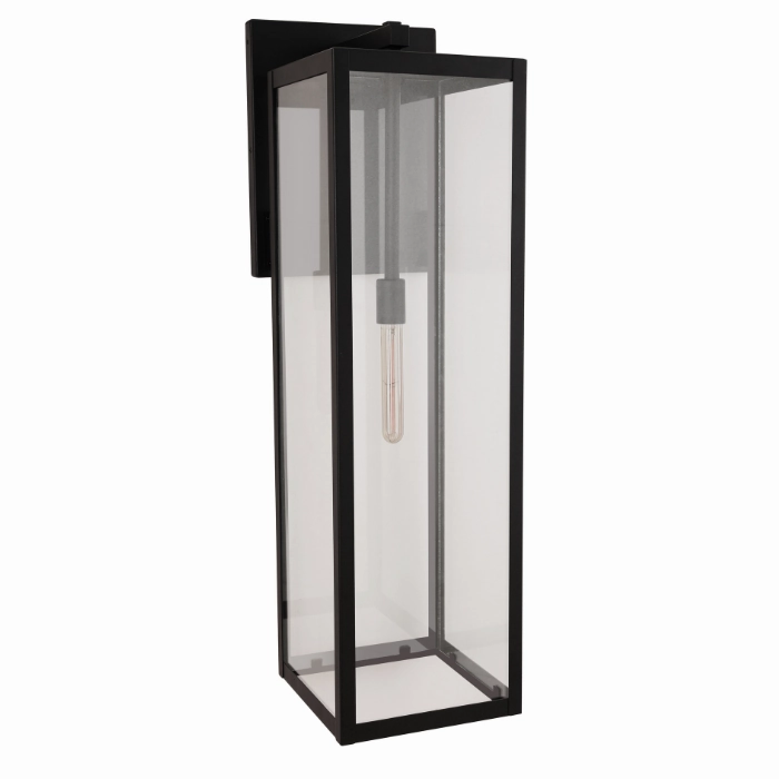 Harris One Light Outdoor Lantern Textured BlackOutdoor wall sconces with motion sensor