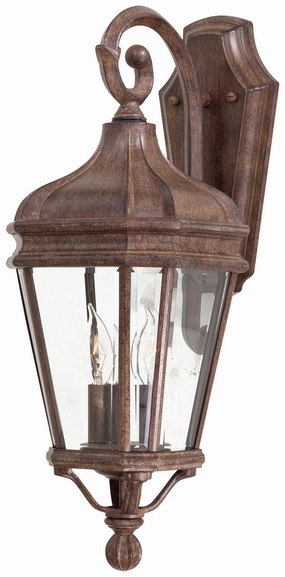 Harrison Two Light Wall Mount Vintage RustOutdoor wall sconces with motion sensor