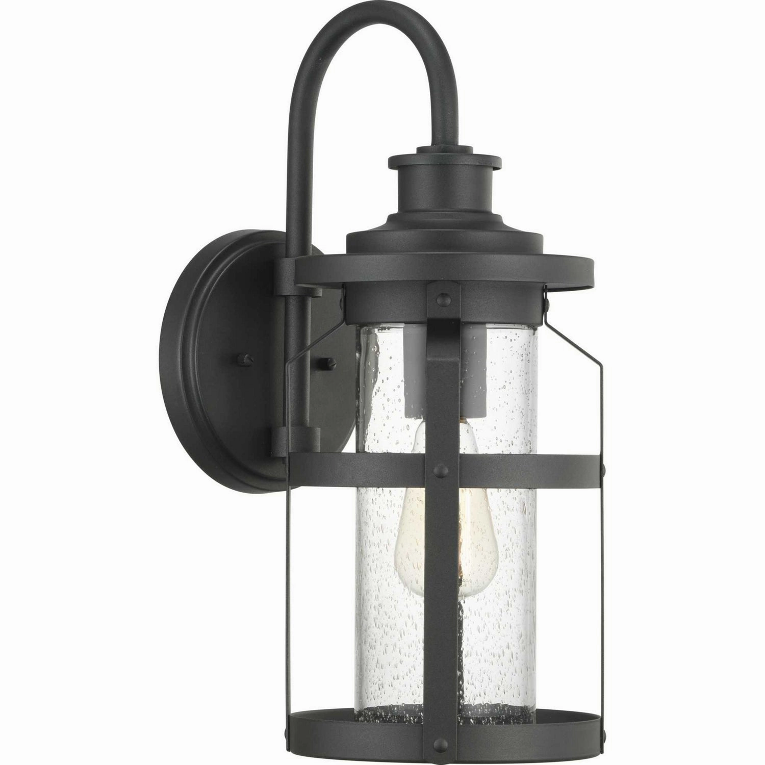 Haslett One Light Wall Lantern Black
