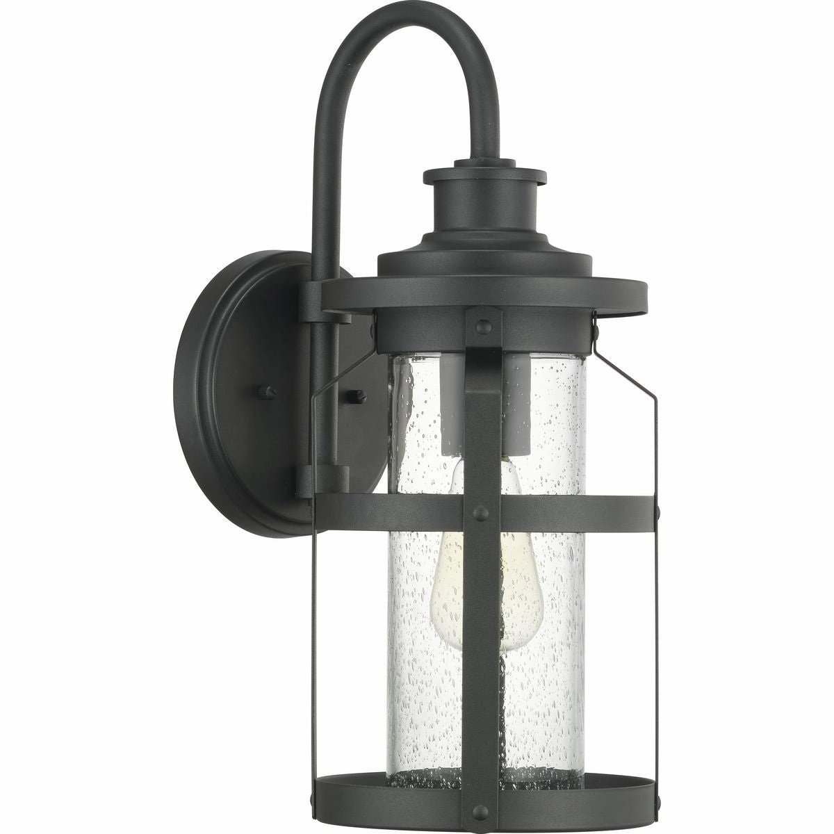 Haslett One Light Wall Lantern Black