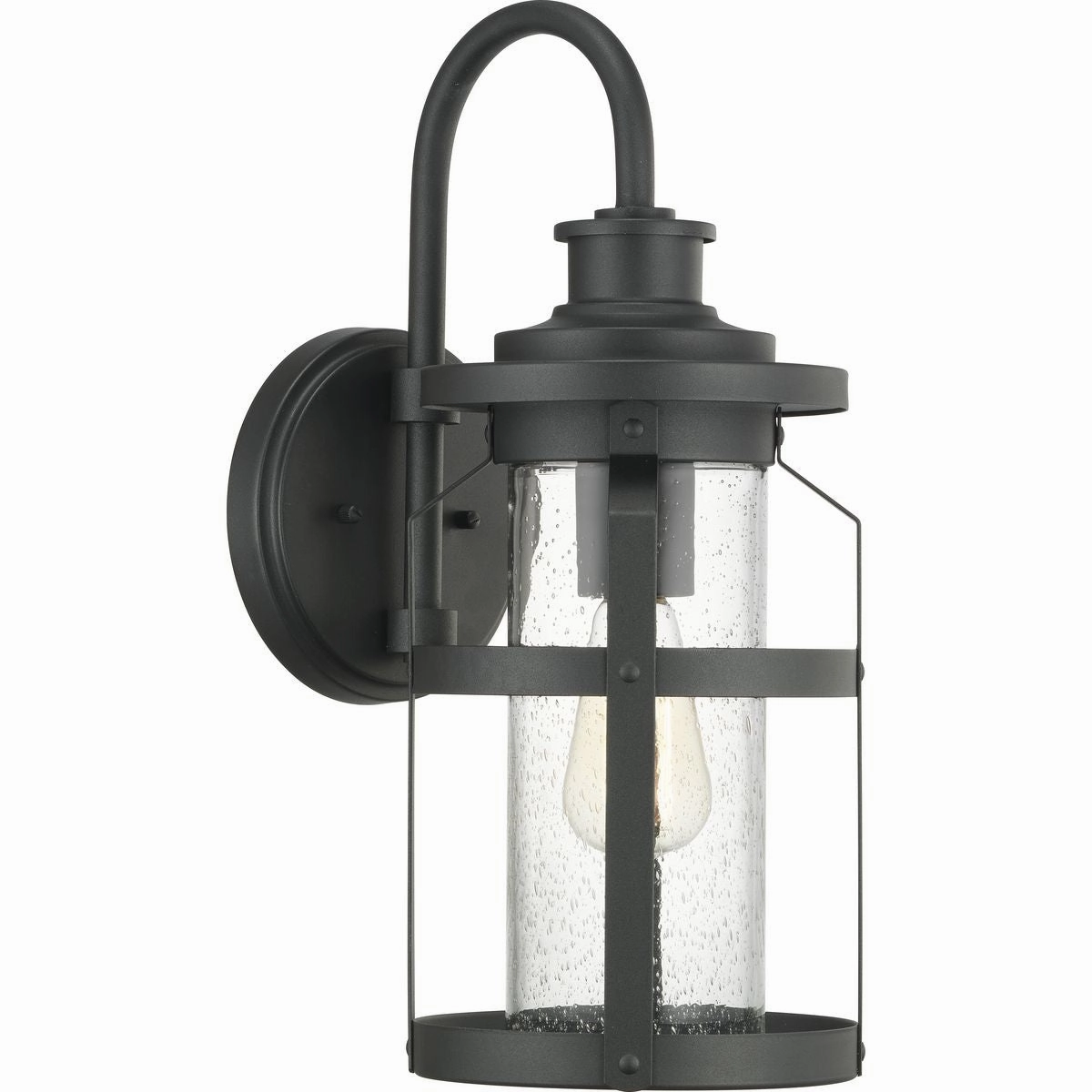 Haslett One Light Wall Lantern Black