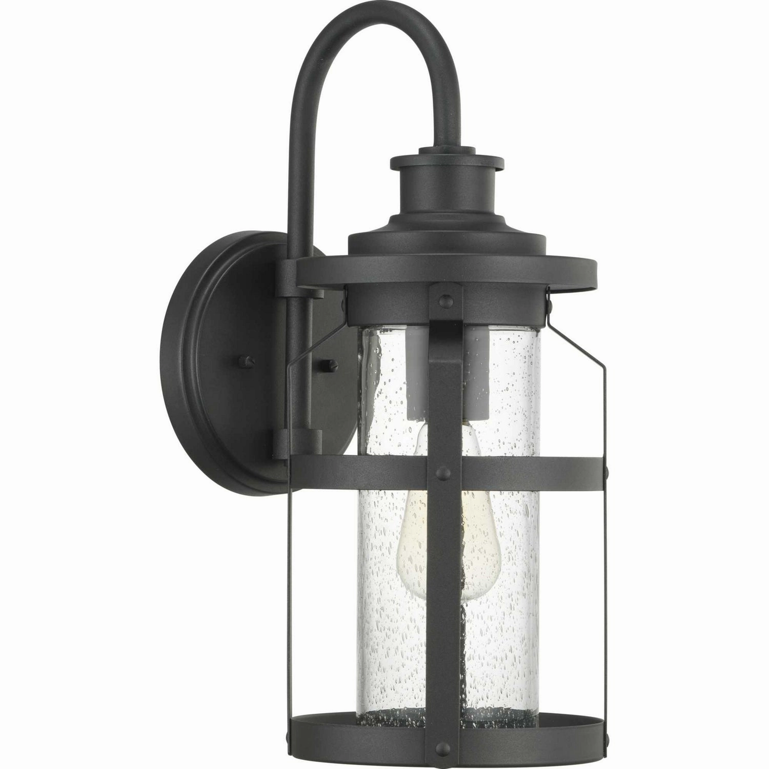 Haslett One Light Wall Lantern BlackOutdoor wall sconces with motion sensor