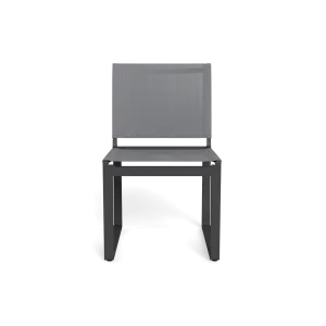 Hayman Aluminum Armless Dining Chairoutdoor dining chair with armrests