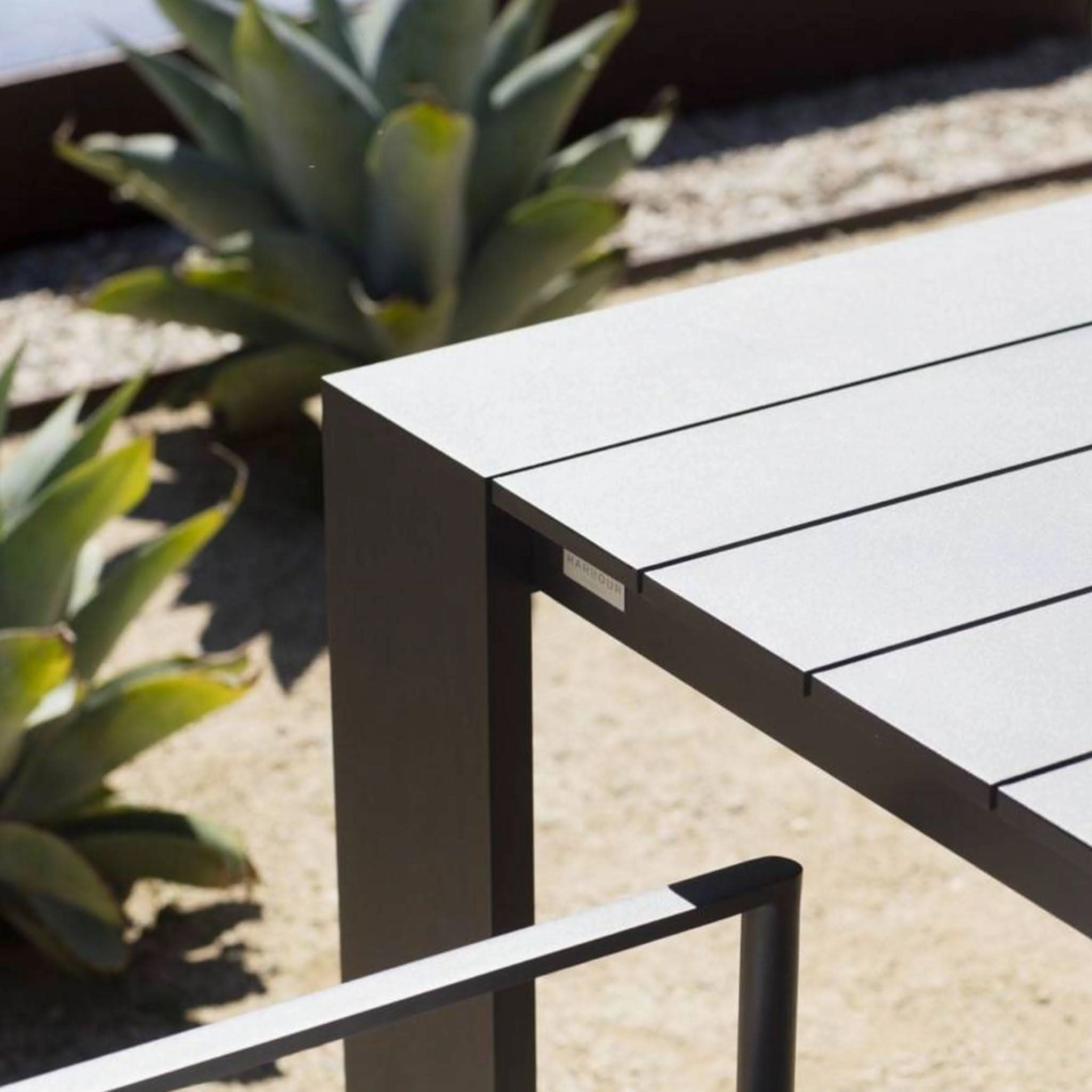 Hayman Aluminum Dining Table 106"