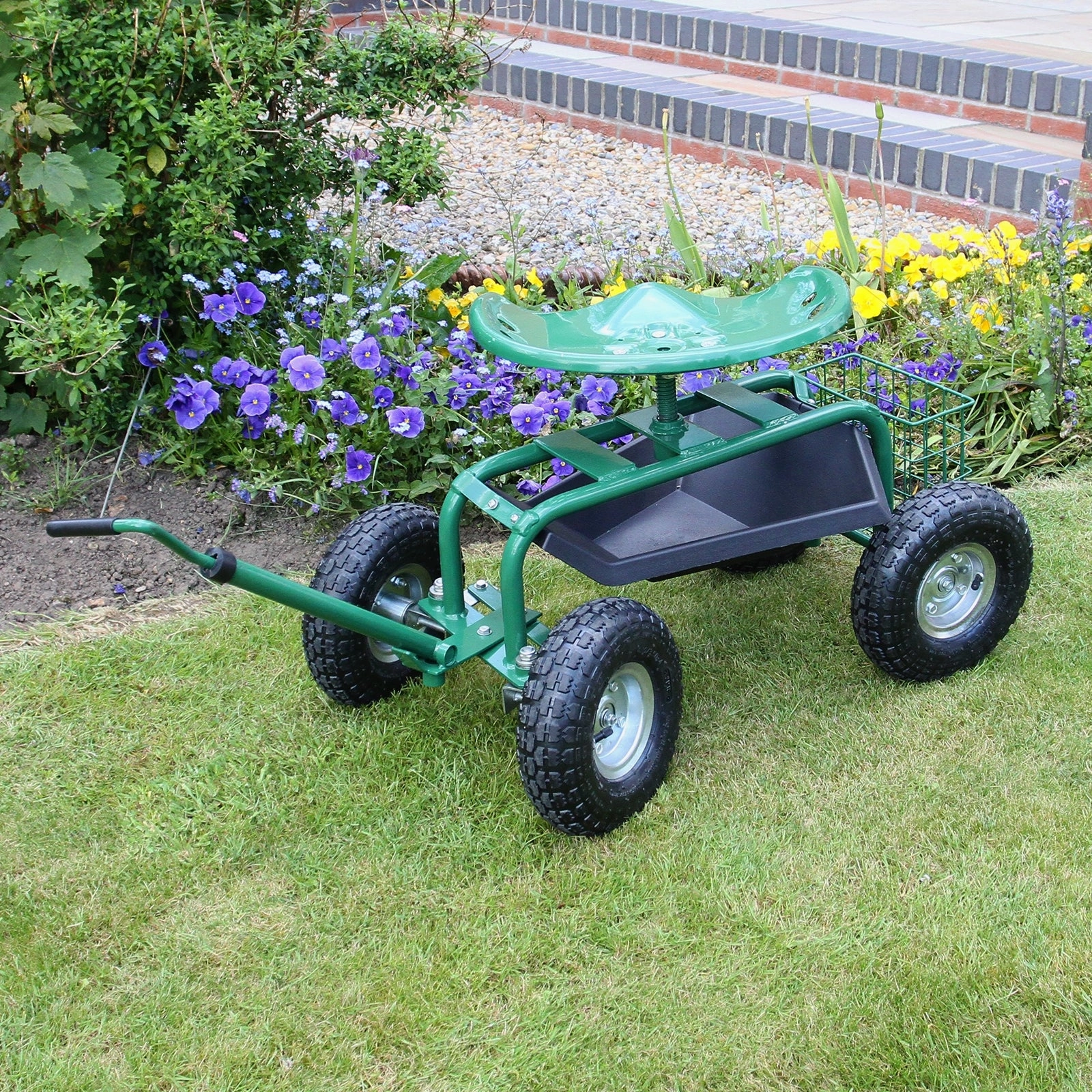 Heavy-Duty Mobile Garden Seat