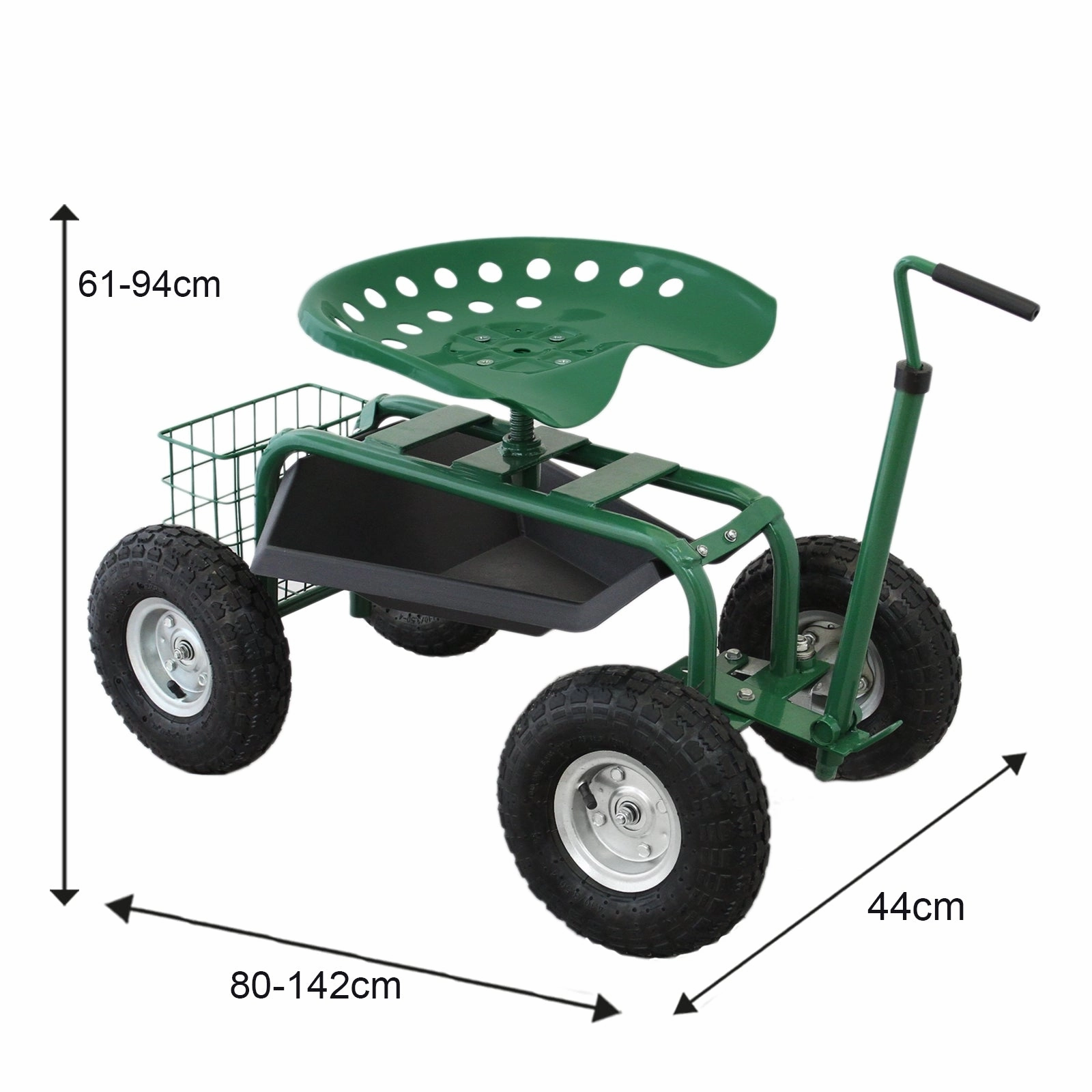 Heavy-Duty Mobile Garden Seat
