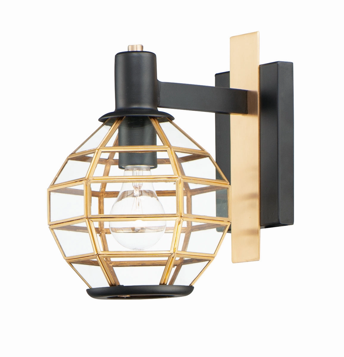 Heirloom One Light Outdoor Wall Lantern Black / Burnished BrassOutdoor wall sconces with motion sensor